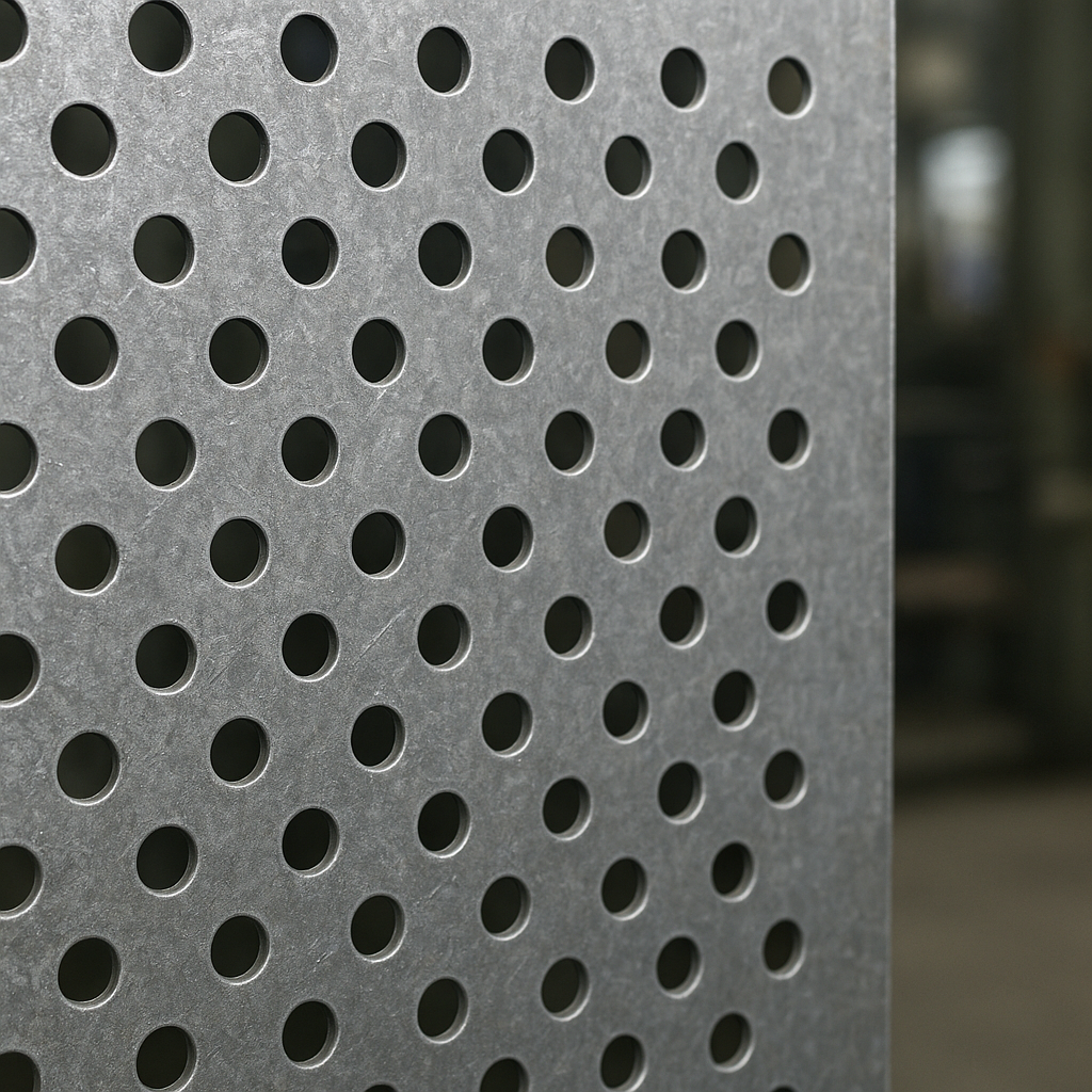 Processo de fabricação da chapa galvanizada furada